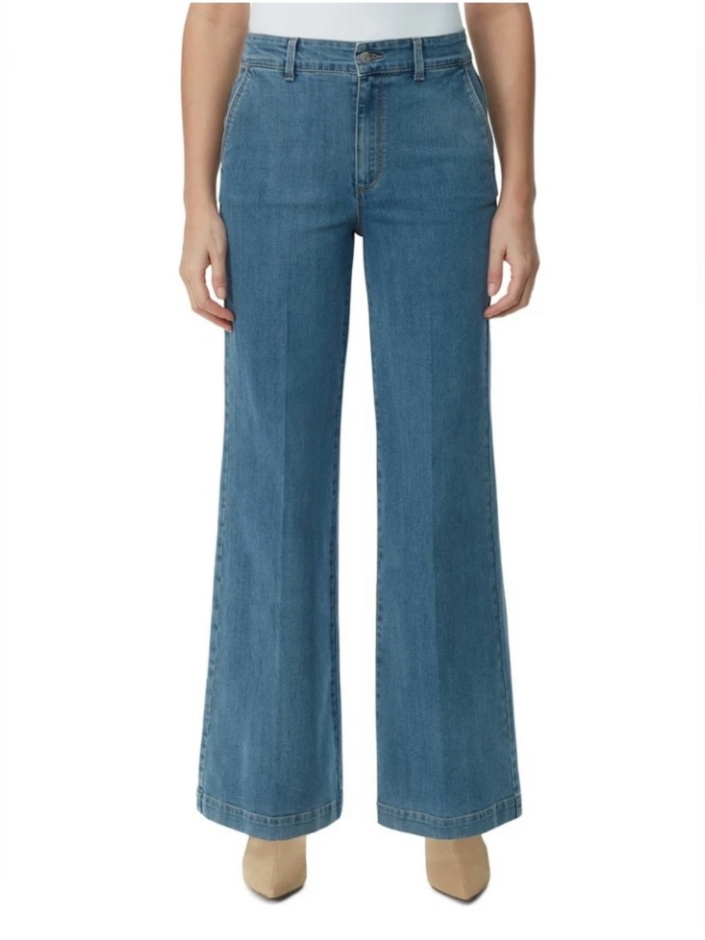 Gloria Vanderbilt trouser jeans. Wide leg, high rise. Like new. Size 18.